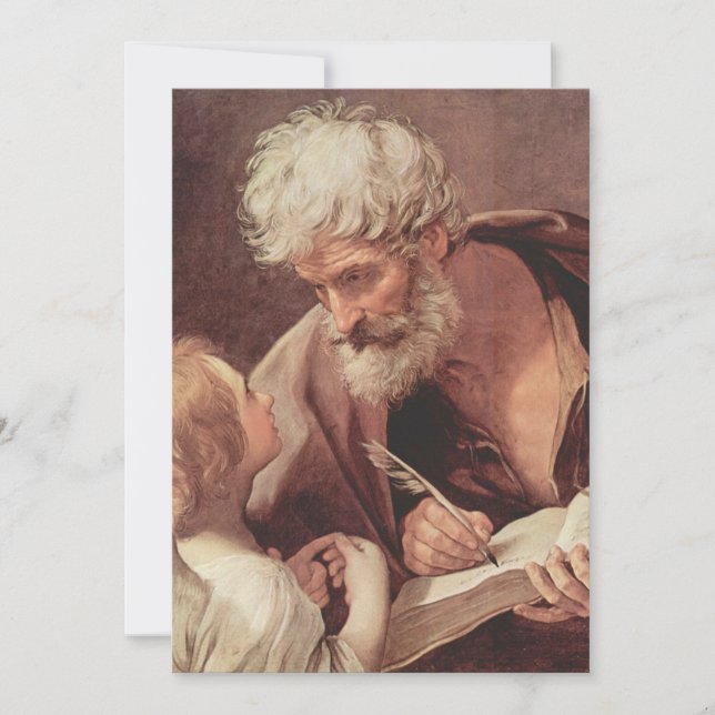 Guido Reni - Saint Matthew the Evangelist and an A Invitation (Front)
