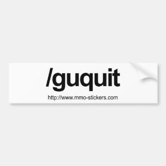 Guild quit bumper sticker