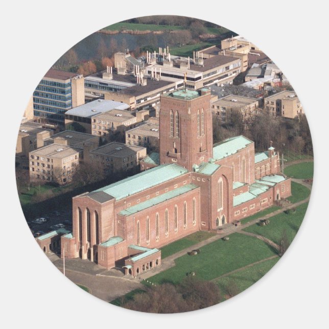 Guildford Cathedral Classic Round Sticker (Front)