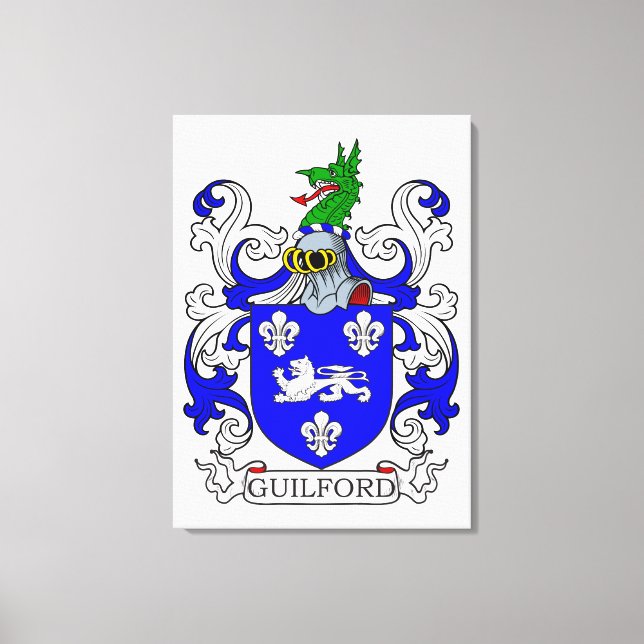 Guilford Coat of Arms I Canvas Print (Front)