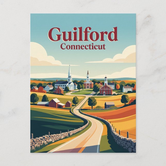 Guilford Connecticut Postcard (Front)