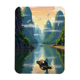 Guilin China Li River Travel Magnet