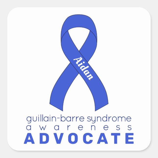Guillain-Barre Syndrome Advocate White Square Sticker (Front)