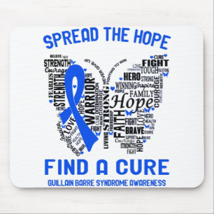 Guillain Barre Syndrome Awareness Month Ribbon Gif Mouse Mat
