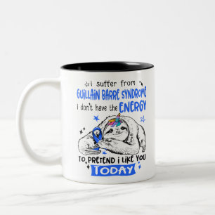 Guillain Barre Syndrome Awareness Month Ribbon Gif Two-Tone Coffee Mug