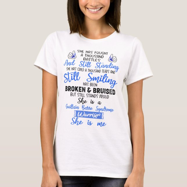 Guillain Barre Syndrome Awareness Ribbon Support G T-Shirt (Front)