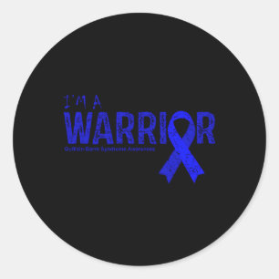 Guillain-Barre Syndrome Awareness Warrior Classic Round Sticker