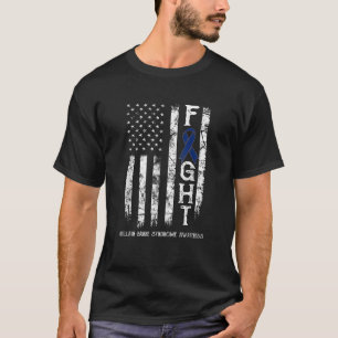 Guillain Barre Syndrome Warrior US Flag T-Shirt