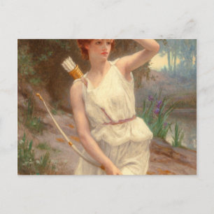 Guillamume Seignac Diana The Huntress 1870 Roman M Postcard