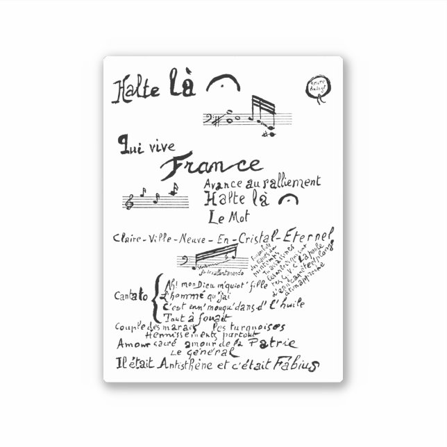 Guillaume Apollinaire, Venu de Dieuze (Front)