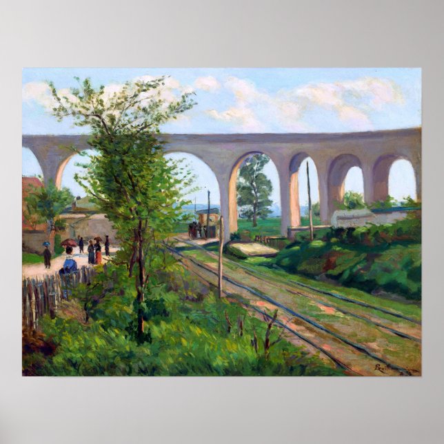 Guillaumin - Arcueil Aqueduct At Sceaux Railroad Poster (Front)
