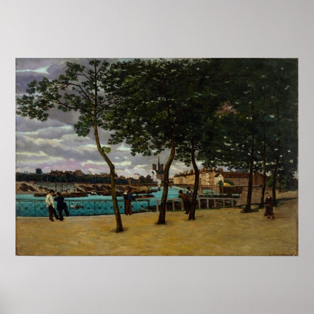 Guillaumin - View Of The Seine Paris Poster (Front)
