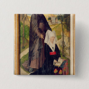Guillemette de Montagu with Saint Guillaume 15 Cm Square Badge