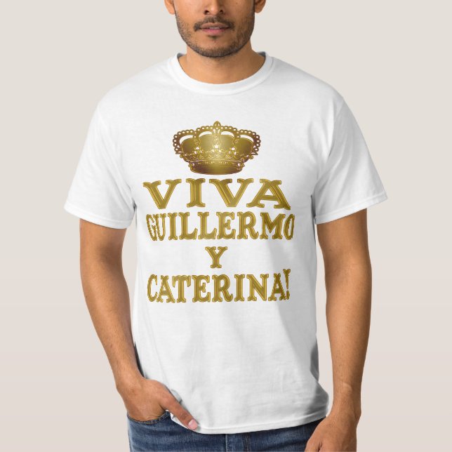 Guillermo y Caterina Boda Real Camisas y Mas T-Shirt (Front)