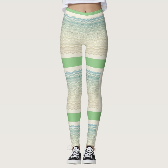 Guilloche Leggings (Front)
