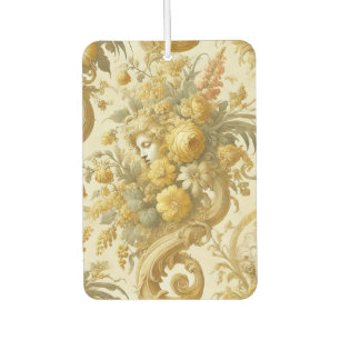 Guilt of Gold – Baroque Floral Pillow Car Air Freshener