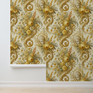 Guilt of Gold – Baroque Floral Wallpaper