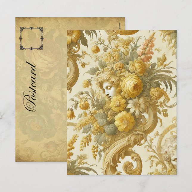 Guilt of Gold – Gothic Victorian Holiday Postcard (Front/Back)