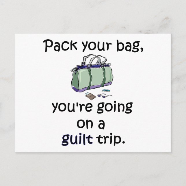 Guilt Trip Postcard (Front)