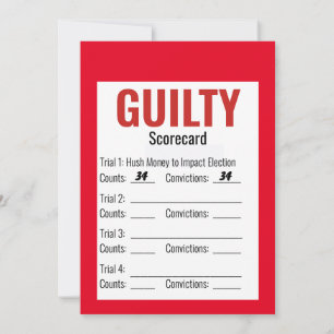 Guilty 34 Times Verdict Scorecard Trump  Invitation