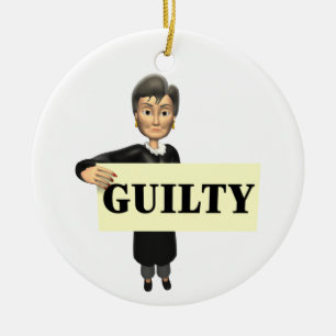 Guilty Ceramic Tree Decoration