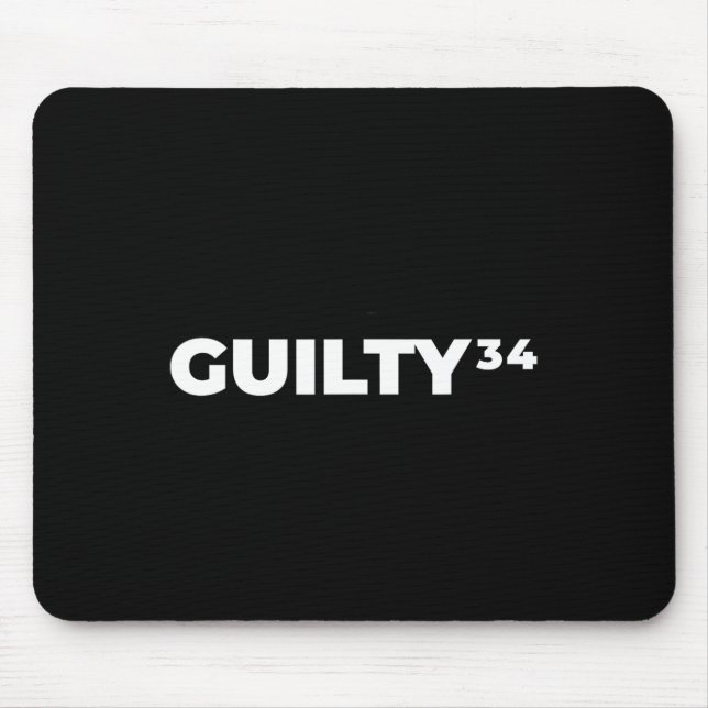Guilty &#  Counts  Mouse Mat (Front)