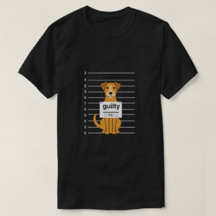 Guilty Dog Mugshot T-Shirt