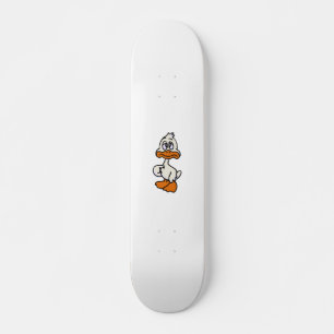 Guilty duck cartoon   choose background color skateboard