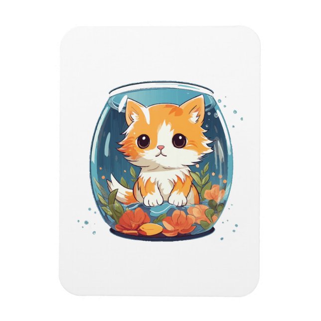 Guilty Kitty Magnet (Vertical)