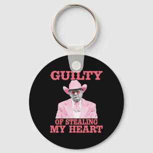 Guilty Of Stealing My Heart Trump Is My Valentine Key Ring
