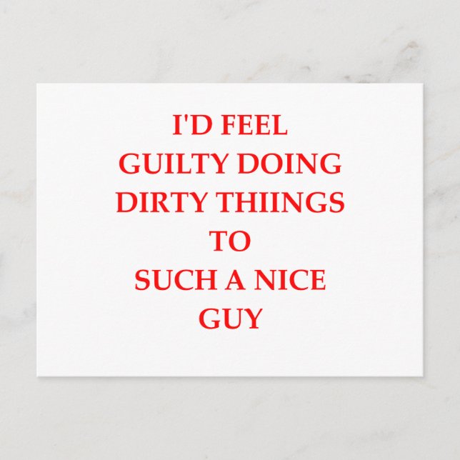 GUILTY POSTCARD (Front)