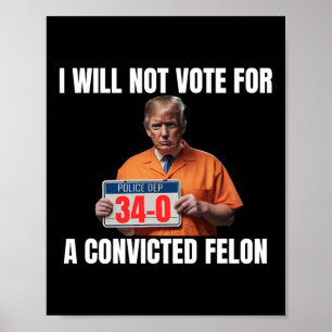 Guilty Trump 2024 Election American Poster