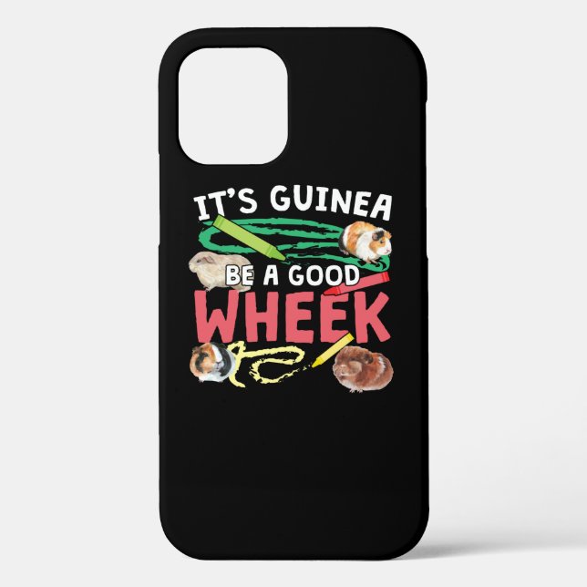 Guinea Be a Good Wheek -Guinea Pig Pun Case-Mate iPhone Case (Back)
