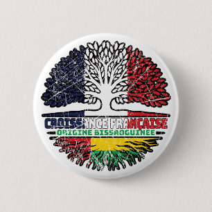 Guinea-Bissau Bissau-Guinean  French France Tree 6 Cm Round Badge