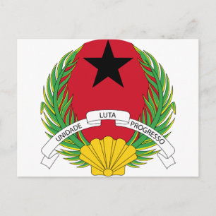 Guinea Bissau Coat Of Arms Postcard