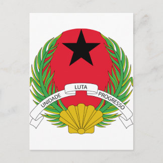 Guinea Bissau Coat of Arms Postcard