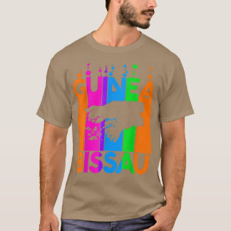 Guinea Bissau Colourful Bubbles T-Shirt