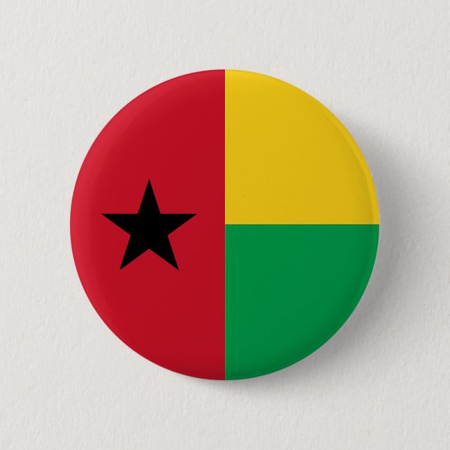 Guinea Bissau Flag 6 Cm Round Badge (Front)
