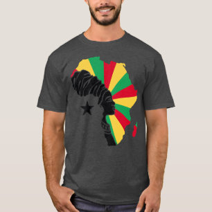 Guinea Bissau Flag Africa Map Ethnic Heritage Blac T-Shirt