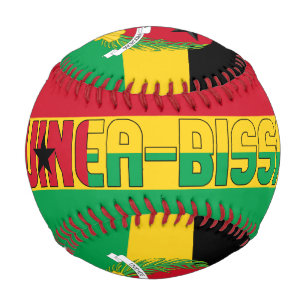 Guinea-Bissau Flag and Coat of Arms Patriotic Baseball