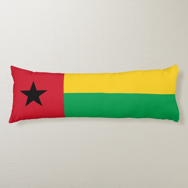 Guinea Bissau Flag Body Cushion (Front)