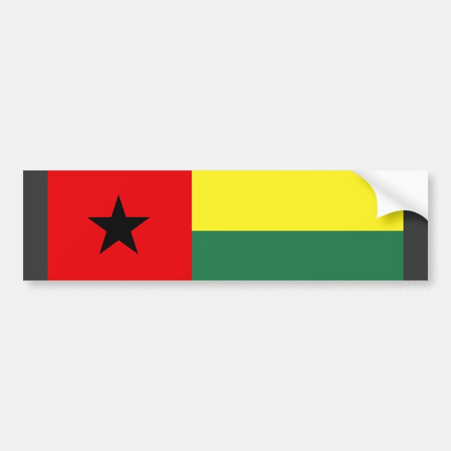 Guinea Bissau Flag Bumper Sticker (Front)