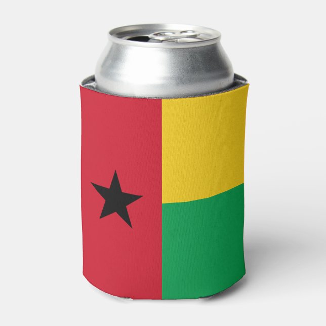 Guinea Bissau Flag Can Cooler (Can Front)