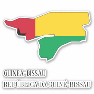 Guinea-Bissau Flag Charming Patriotic Map
