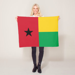Guinea Bissau Flag Fleece Blanket