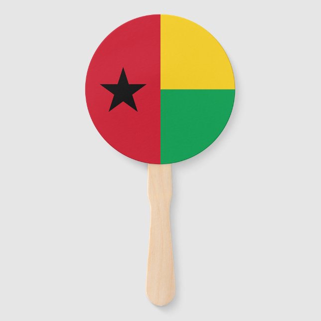 Guinea Bissau Flag Hand Fan (Front)