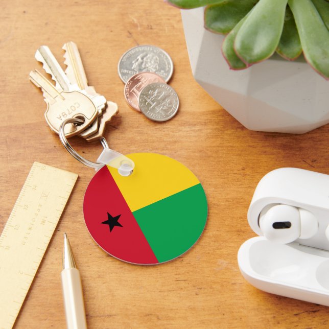 Guinea-Bissau flag Key Ring (Desk)