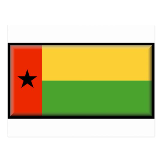 Guinea-Bissau Flag Postcard