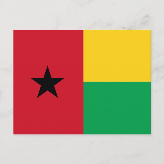 Guinea Bissau Flag Postcard (Front)