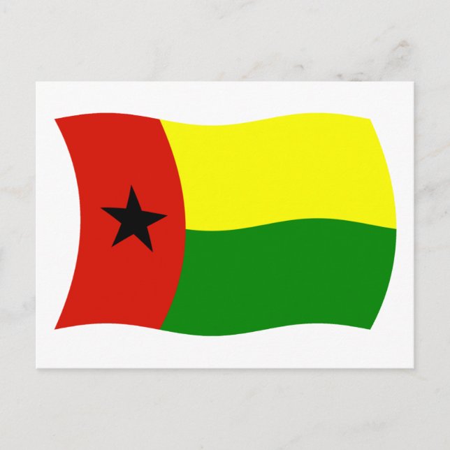 Guinea Bissau Flag Postcard (Front)